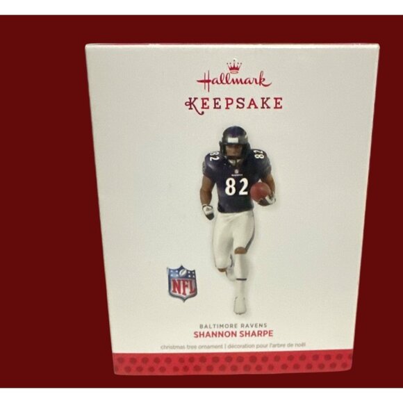 Hallmark Keepsake Ornament 2013 Shannon Sharpe Baltimore Ravens NFL Collectible - Picture 1 of 4